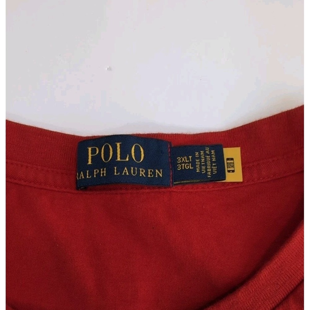 Polo Ralph Lauren T Shirt 3XLT Polo Sporting Goods Red Athletic Big & Tall 1967 - Picture 4 of 9